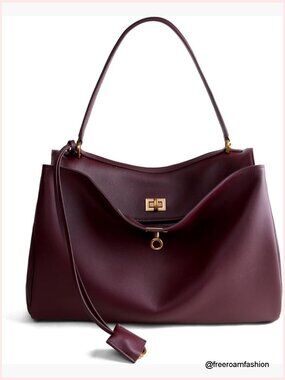 Genuine Leather Tote Bag Soft Cowhide Shoulder Handbag Satchel Purse Work